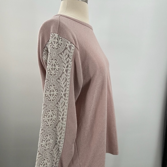 FN by Floral Nikrooz Plush Pink Pajama Top Ladies Medium - Picture 2 of 6